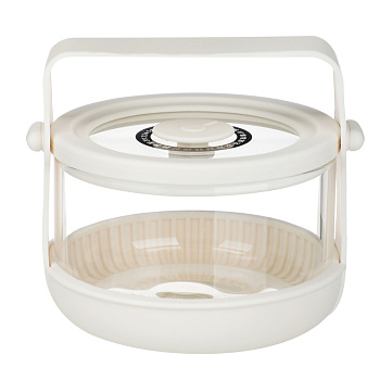 Контейнер ланч-бокс тм SATOSHI 400 мл, боросиликатное стекло, силикон