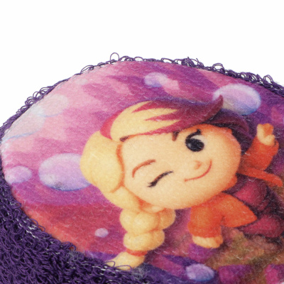 Мочалка-губка детская BY Русские Супергерои, размер 13x10x3см, пенополиуретан, 100% хлопок, 0+