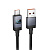 Кабель для зарядки USB(A)-Type C hoco. модель X118 Generous, 1 м, 5А, с дисплеем, черный