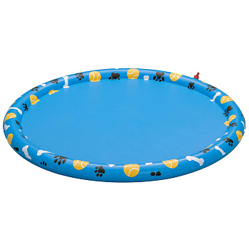 BESTWAY Надувной коврик с фонтанами для домашних животных FETCHIN' FUN, 147см,Fetchin' Fun Pet, 52