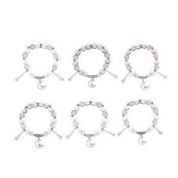 ЮНИLOOK Браслет с декором, d7см, d бусин 1см, 6 цветов, стекло, #3