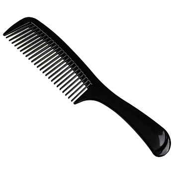 Расческа-гребень тм ЮНИLOOK, пластик, 22х5см, черный