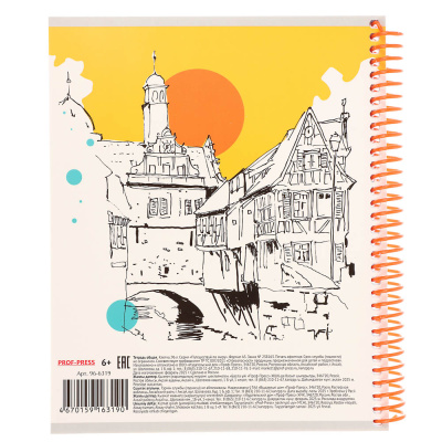 Тетрадь 96 л., А5, в клетку, БЕЛЫЕ ЛИСТЫ, обл.мел. картон, спираль, микс