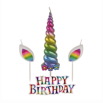 Свеча для торта Единорог тм Fntastic, 15х8,5 см