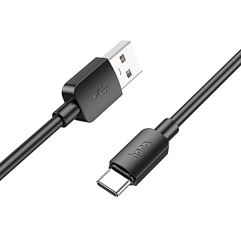 Кабель для зарядки USB(A)-Type C hoco. модель X96 Hyper, 27Вт, 1 м, черный