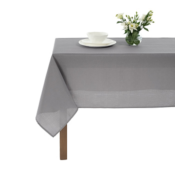 PROVANCE Бейкери Скатерть текстильная 110х140см лён с водоотталкивающей пропиткой, 100% пэ, серый