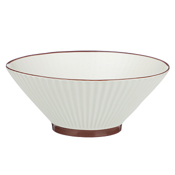 Салатник Лусия тм MILLIMI, 20см, фарфор, кремовый