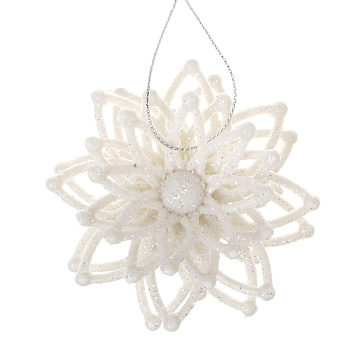 СНОУ БУМ Цветок 1 шт, 9 см, пластик, 26-819