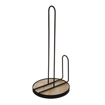 Держатель для бумажных полотенец тм VETTA, d15, высота 32 см, металл, дерево