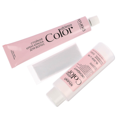 Краска для волос STUDIO Ultima Color 1.0 черный натуральный,100мл