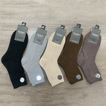Носки женские "шерсть ламы" тм TURKAN, р.35-40, цвета в ассортименте, #HB867