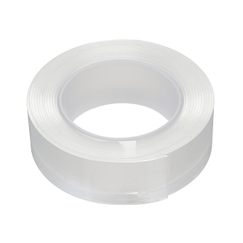 Клейкая лента двусторонняя, многоразовая, тм ЕРМАК, 20мм х 2м x 1мм