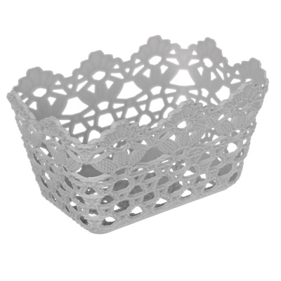 VETTA Корзинка универсальная "Цветы", 15х10х8,5см, пластик, 2 цвета