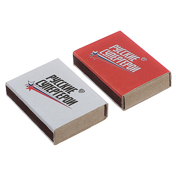 BY Спички бытовые, БЛОК 10 коробков 7,5х6,5х5,1см, осина, картон, зажигательная масса