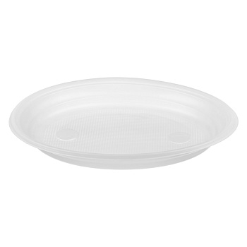 Тарелка окрашенная тм VIP, d20,5cм, полистирол, 12 шт