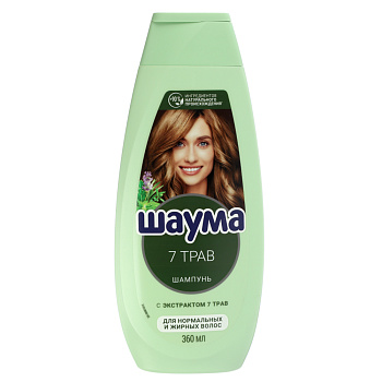 Шампунь для волос ШАУМА 7 Трав, п/б, 360мл