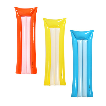 Матрас надувной "Яркое лето", тм BY SPORT, 183х68см, ПВХ 0.18мм, 3 цвета