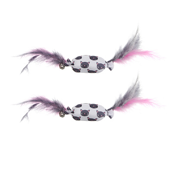 VETTA Игрушка для домашних животных, ПЭ, перья, 5,5х2,5 см