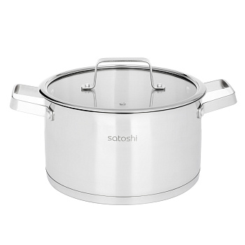 SATOSHI Шато Кастрюля 24х13,5см. 5,9л. со стекл. крышкой, индукция