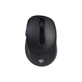 Компьютерная мышь беспроводная BY, бесш. клик, 1000-1600DPI, 7D 2.4GHz, 300мАч,"copy-paste", чёрная