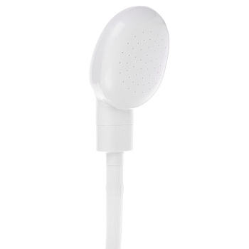 Душевая насадка на кран, набор: шланг и лейка, d=18/28мм, длина: 125см, белый