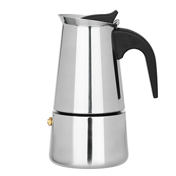 VETTA Кофеварка гейзерная, 4 чашки, нержавеющая сталь, нейлоновая ручка