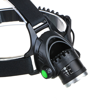 Фонарь налобный тм ЕРМАК, 1 T6 LED, с фокусировкой, 2*1200мАч, 4 режима, пластик, 70х75х50 мм