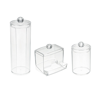 Набор органайзеров 3 штуки тм ЮНИLOOK, пластик, прозрачный, #124