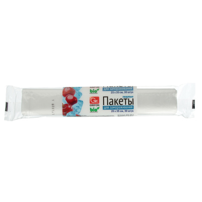 Пакеты для заморозки тм GRIFON, 25х35см, 3л, 18мкм, 30 шт