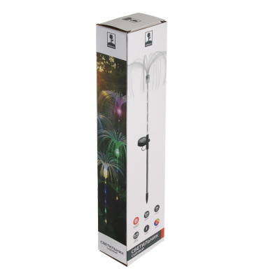 Светильник садовый на солнечной батарее тм INBLOOM, 75см, 120LED, мульти, AAA200mAh Ni-MH, 1реж., PP