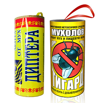 Лента липкая Тигард от мух и пищевой моли