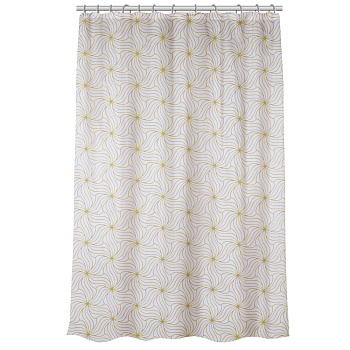 VETTA Шторка для ванной, ПЕВА, 30 г/м2, 180x180 см, Цветы, 606