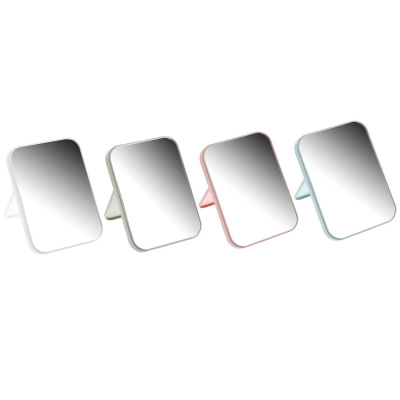 Зеркало настольное тм ЮНИLOOK пластик, стекло, 13х18см, 4 цвета, ЗН19-1