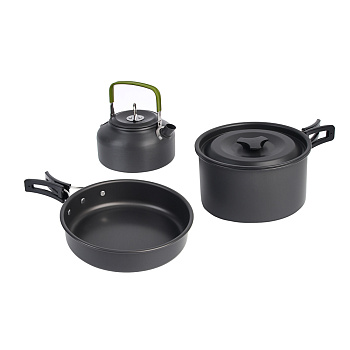 Набор туристической посуды тм BY Русские Супергерои, 3 предмета в чехле, анодир. алюминий