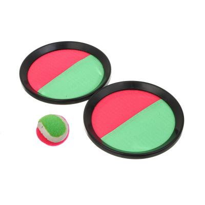 Набор поймай мяч, детский, ИГРОЛЕНД, (2 тарелки-липучки, мяч), d15,5 см, PP, нейлон