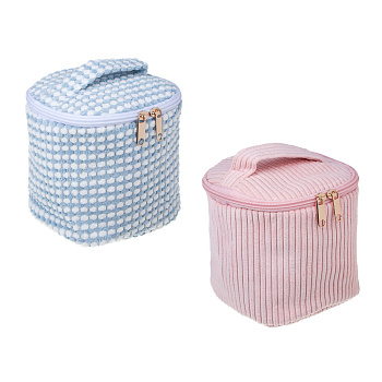 ЮL Косметичка сундучок Velvet, 100% ПЭ, 14х14см, 2 цвета