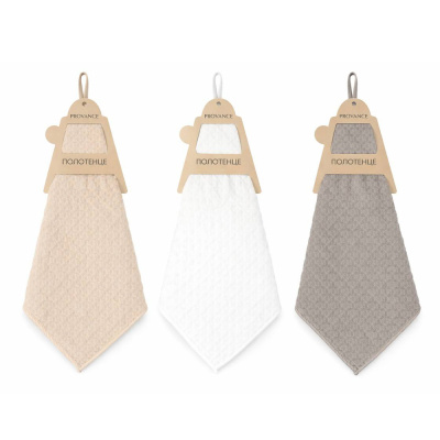 PROVANCE Basic Полотенце вафельное 30х30см, 85% полиэстер, 15% полиамид, 3 цвета