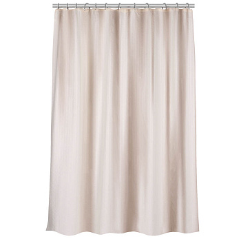 Штора для ванной 180х200см SWANNY, CREAM5, экрю, полиэстер, SWC-80-24-CRM