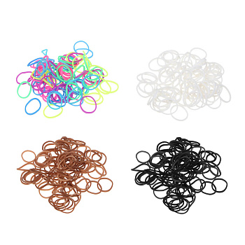 Резинки для волос ЮНИLOOK 95-100шт, d1,5см, силикон, 4 цвета, ACS-59