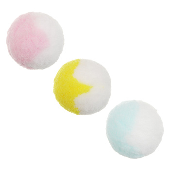Игрушка для кошек тм VETTA, помпон, 3шт по 4см