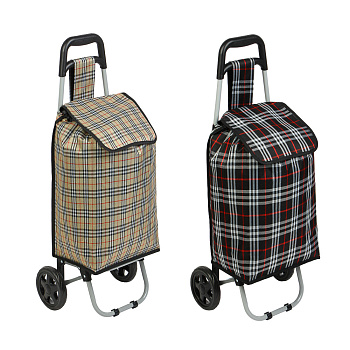 Тележка + сумка, до 30кг тм VETTA, 28х32х92см, 32л, брезент, колеса ЭВА d15см