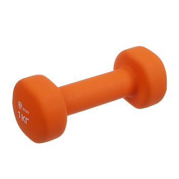 Гантель с неопреновым покрытием 1кг (+-100гр) тм BY SPORT, металл, неопреновое покрытие