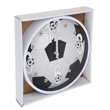 Часы настенные тм LADECOR CHRONO круглые, 24x24x4 см, пластик, стекло, 1хАА, арт.2