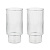 MILLIMI Набор стаканов Астра 400 мл, 2 шт, стекло, рифленый