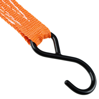 Стяжка груза 5 м, храповик 110мм, ширина ленты 25мм, 400/800кг, S-крюки, ЕРМАК