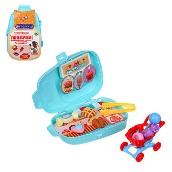 ИГРОЛЕНД Набор игровой в чемодане, мини, PP, ABS, картон, 12х6х18,5 см, 3 дизайна