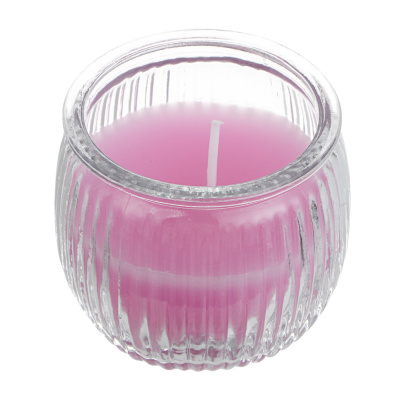 LADECOR Свеча ароматическая в стеклянном подсвечнике, парафин,7x6,5 см, 6 цветов