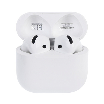 Наушники беспроводные TWS BY Space Pods 4, вкладыши, 25/200мАч, BT 5.4, белый