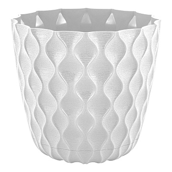 Горшок для цветов с поддоном "Wave", 1.4 л, d=14.5 см, микс цветов