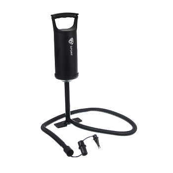 Насос ручной, тм BY SPORT, объем 0,85л, 30см, 3 насадки в комплекте, РР